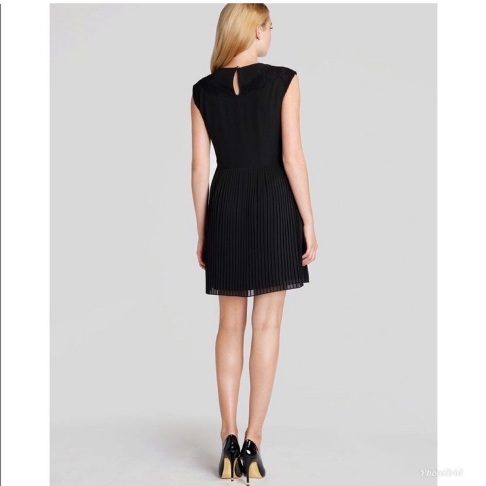 Ted Baker London ‘Saskiah’ black pleated dress (TB size 2/US size 6) in EUC
